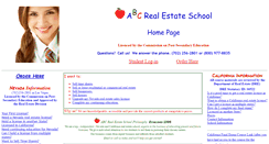 Desktop Screenshot of abcrealestateschool.com